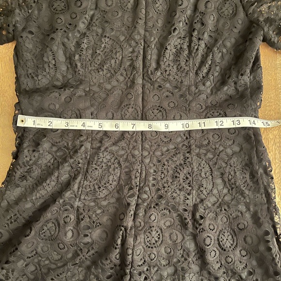 Laundry By Shelli Segal Black Lace Cocktail Sheath Dress - Picture 5 of 7